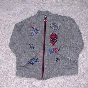 (2 for $10) Spider man zip up sweater